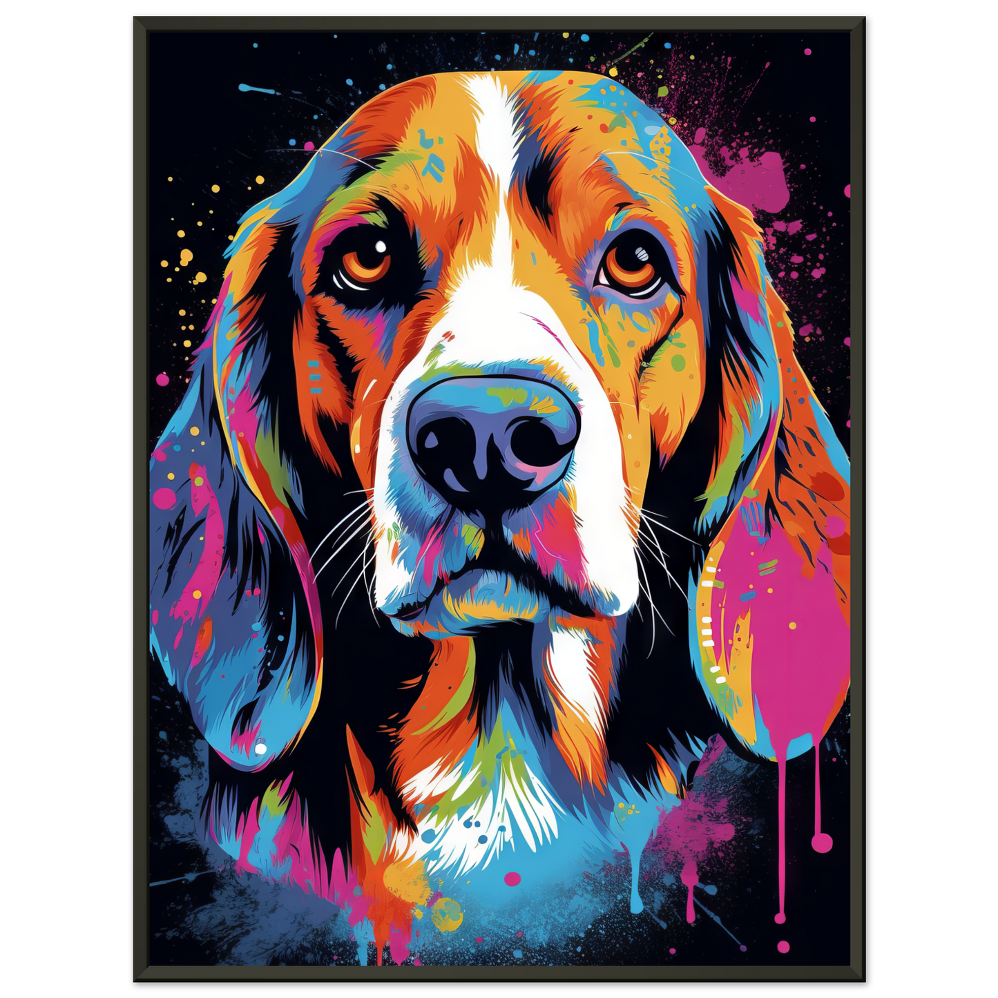 Hund Beagle Pop-Art (DOG111)