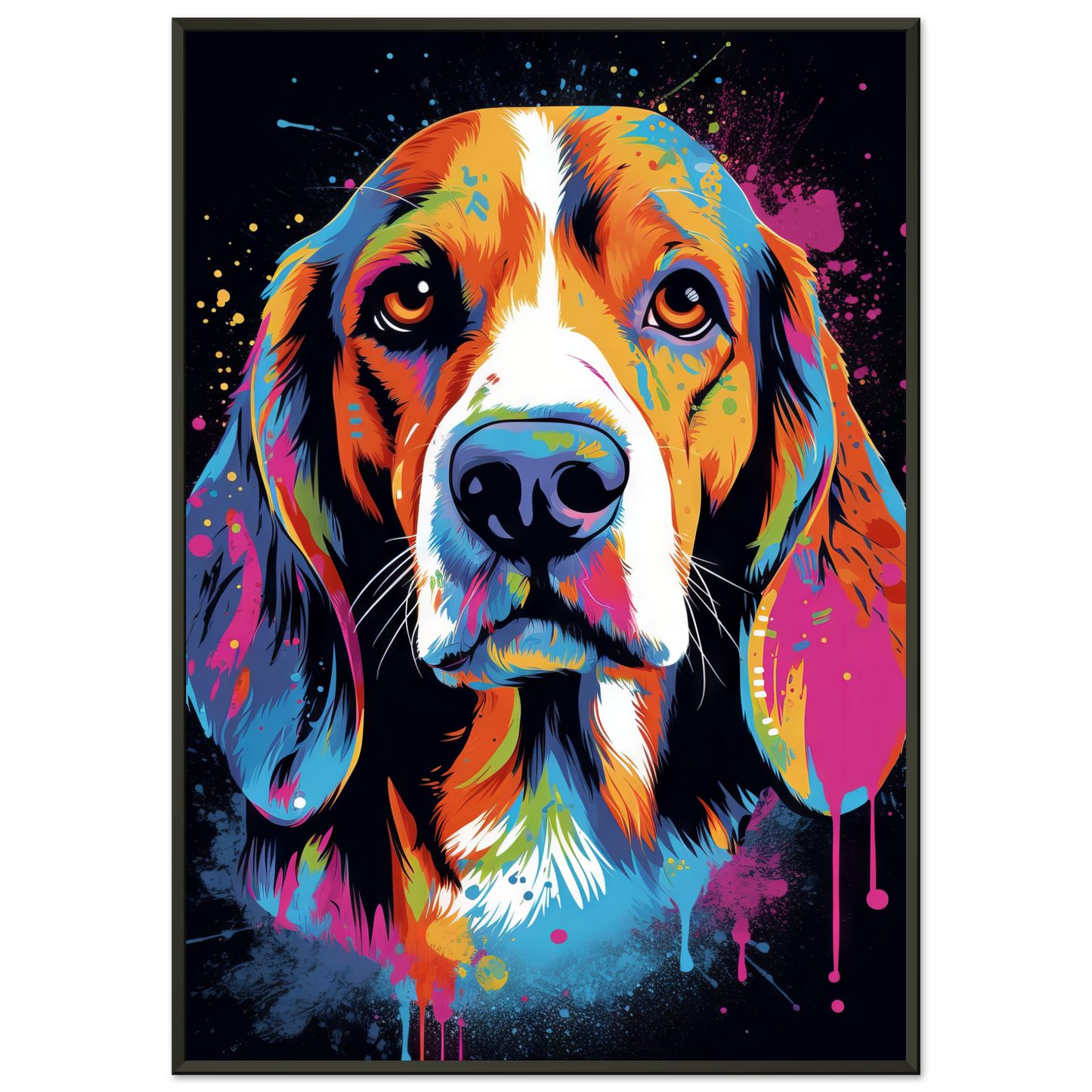 Hund Beagle Pop-Art (DOG111)