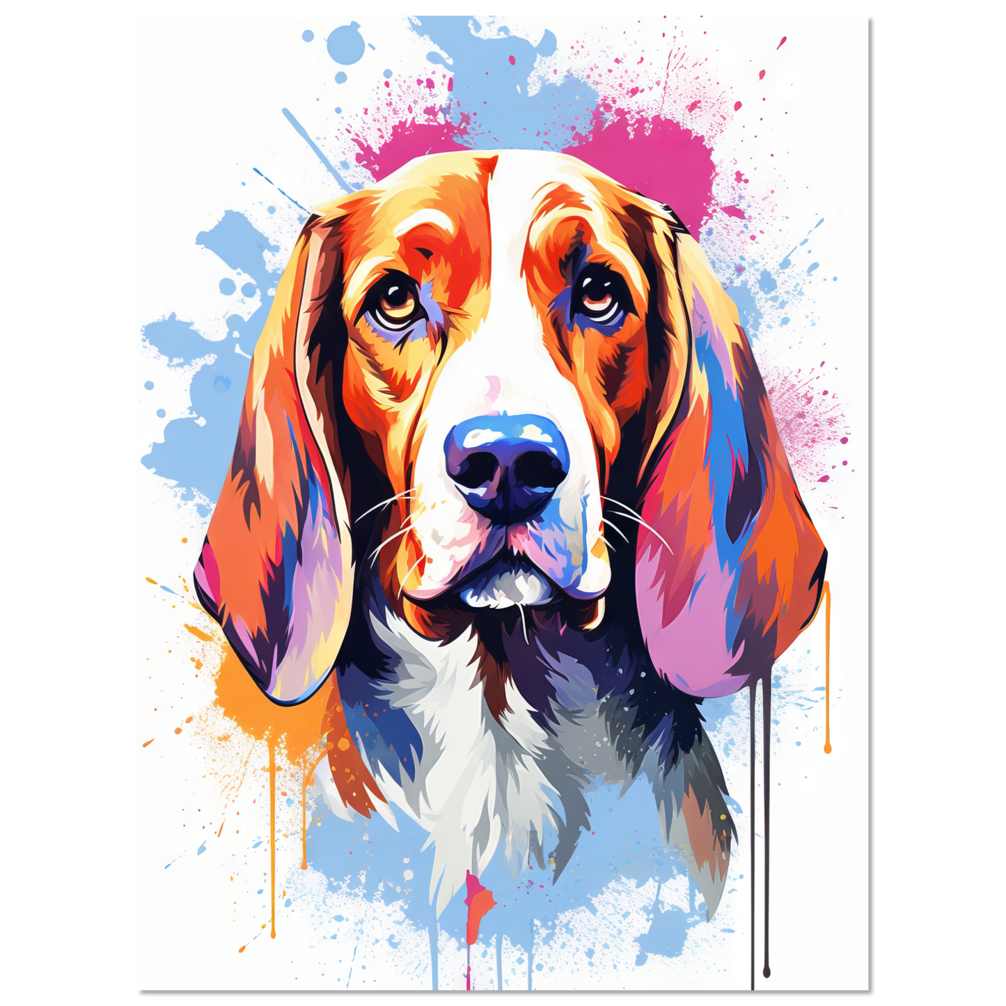 Hund Beagle Pop-Art (DOG113)