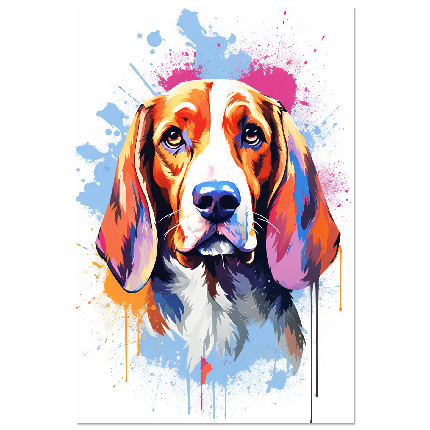 Hund Beagle Pop-Art (DOG113)
