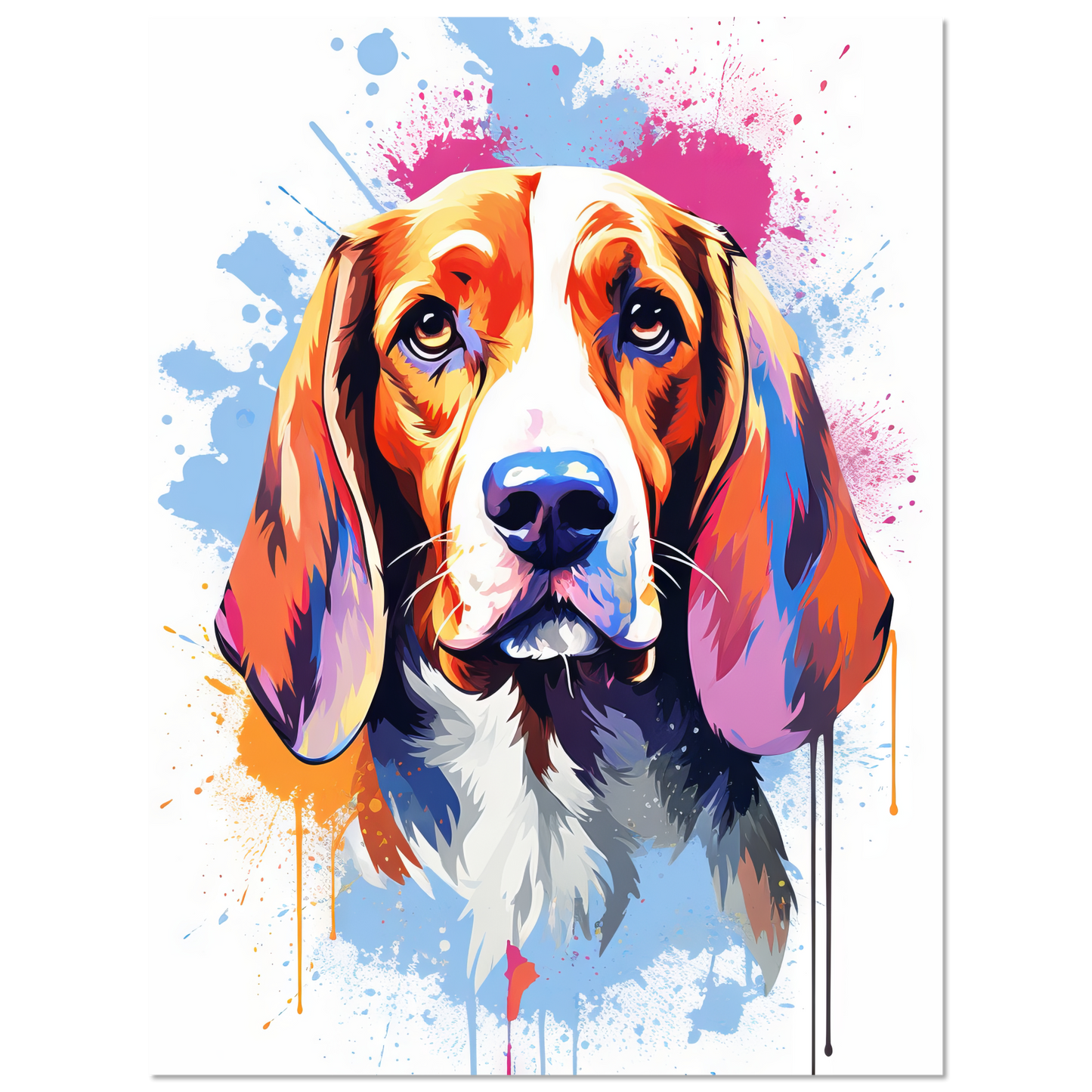 Hund Beagle Pop-Art (DOG113)