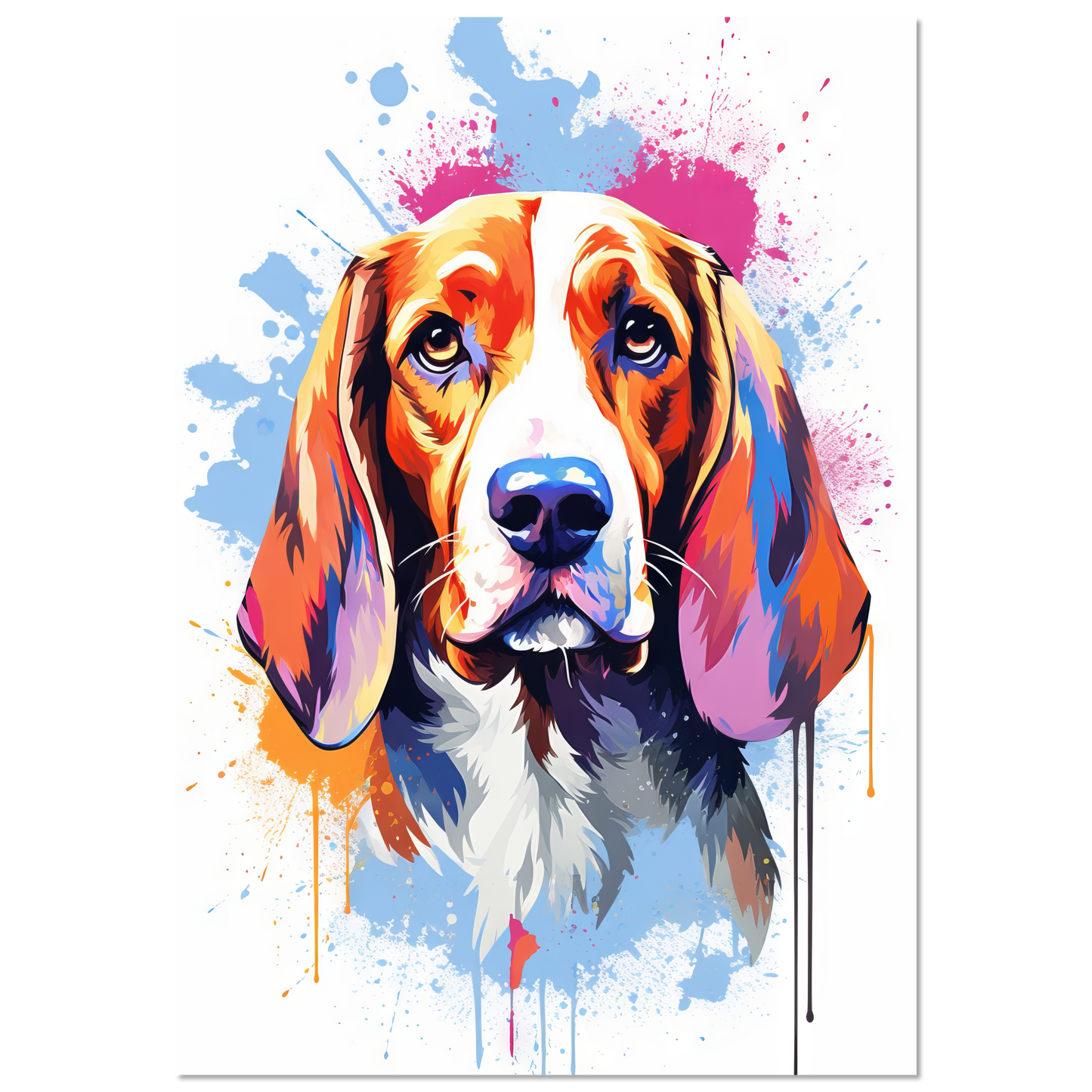 Hund Beagle Pop-Art (DOG113)