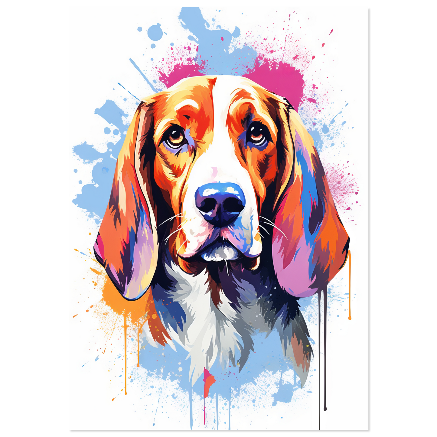 Hund Beagle Pop-Art (DOG113)
