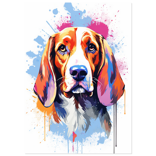 Hund Beagle Pop-Art (DOG113)