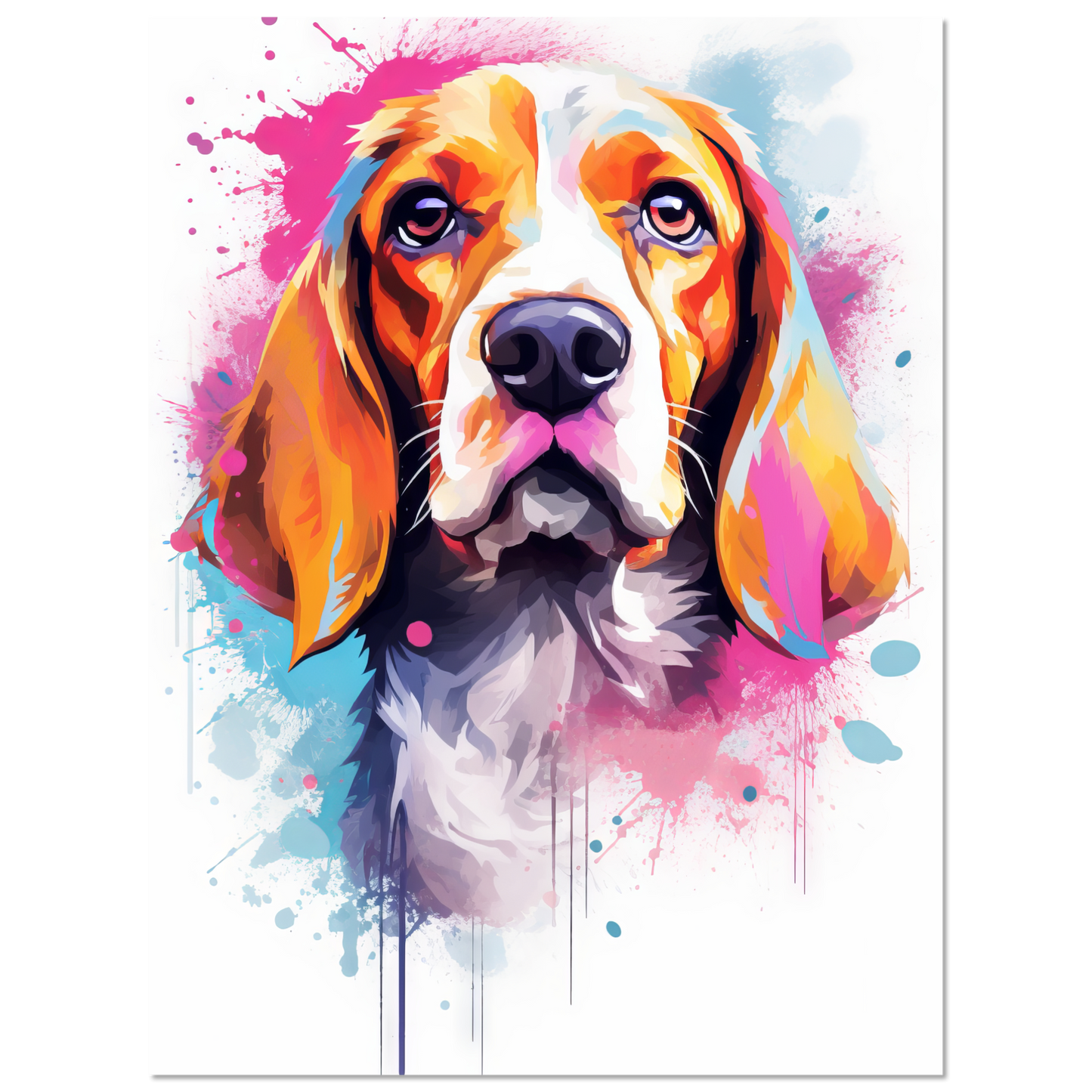 Hund Beagle Pop-Art (DOG114)