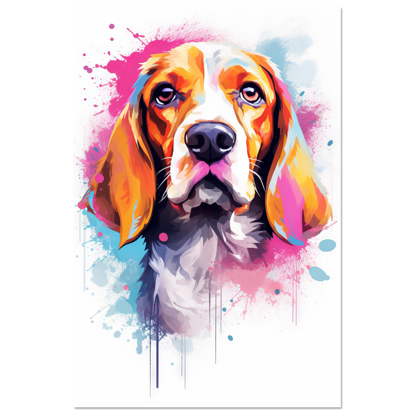 Hund Beagle Pop-Art (DOG114)