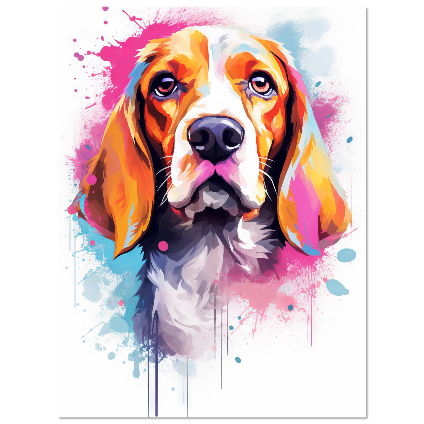 Hund Beagle Pop-Art (DOG114)