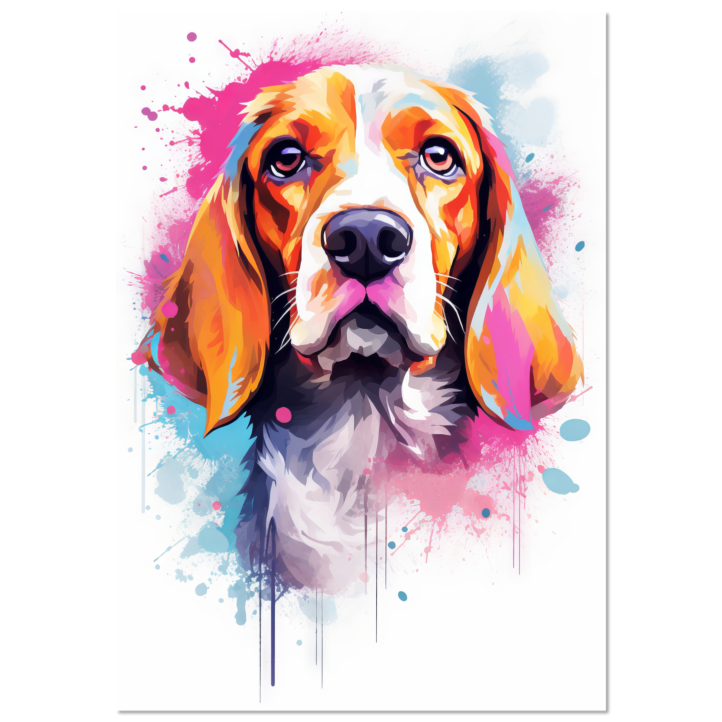 Hund Beagle Pop-Art (DOG114)