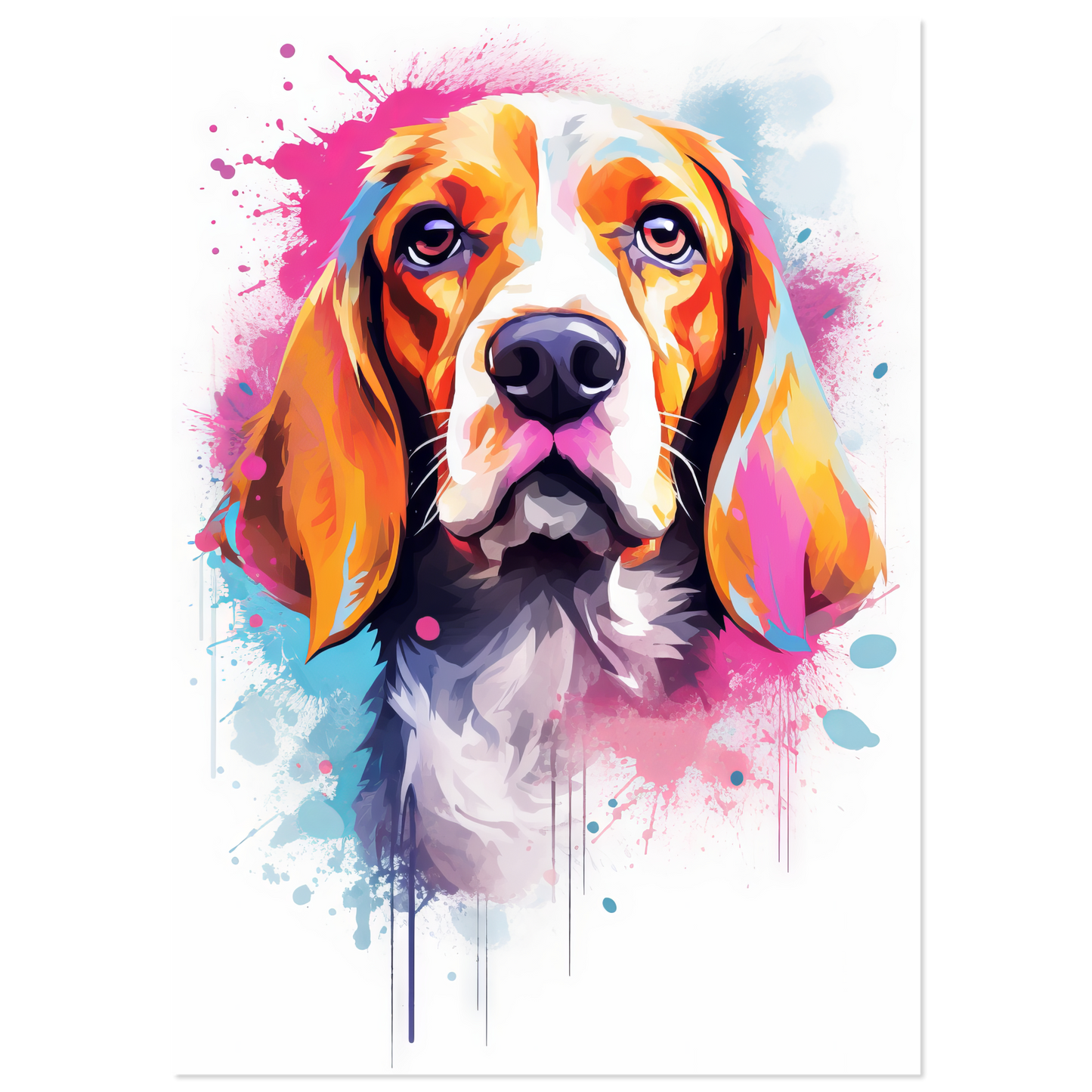 Hund Beagle Pop-Art (DOG114)