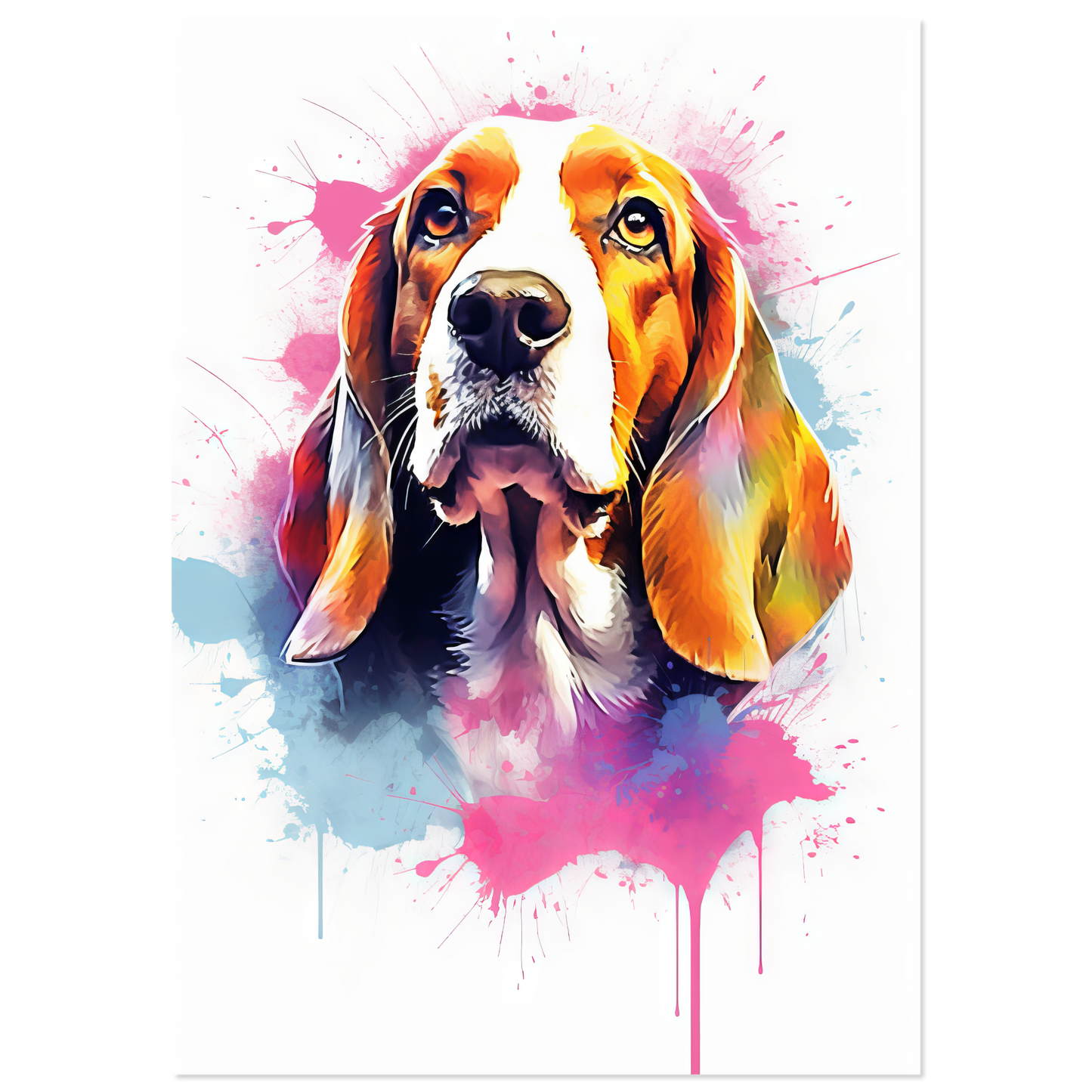 Hund Beagle Pop-Art (DOG115)