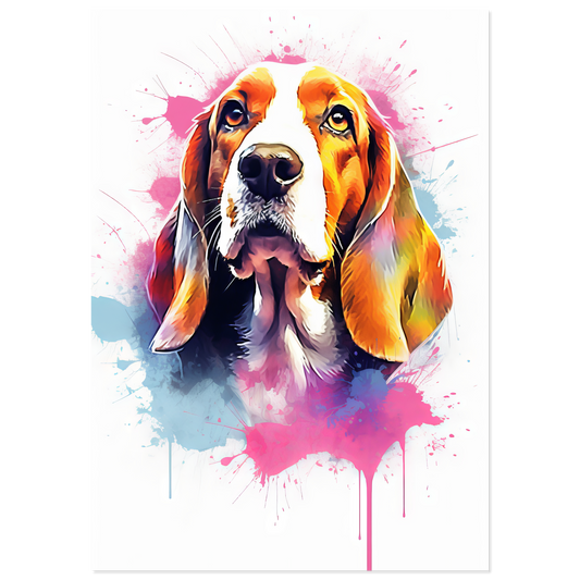 Hund Beagle Pop-Art (DOG115)