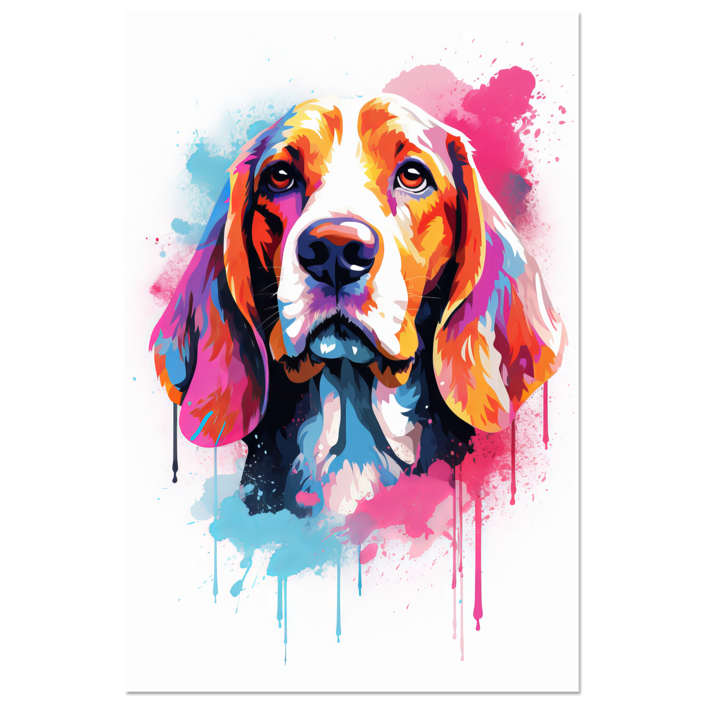 Hund Beagle Pop-Art (DOG116)