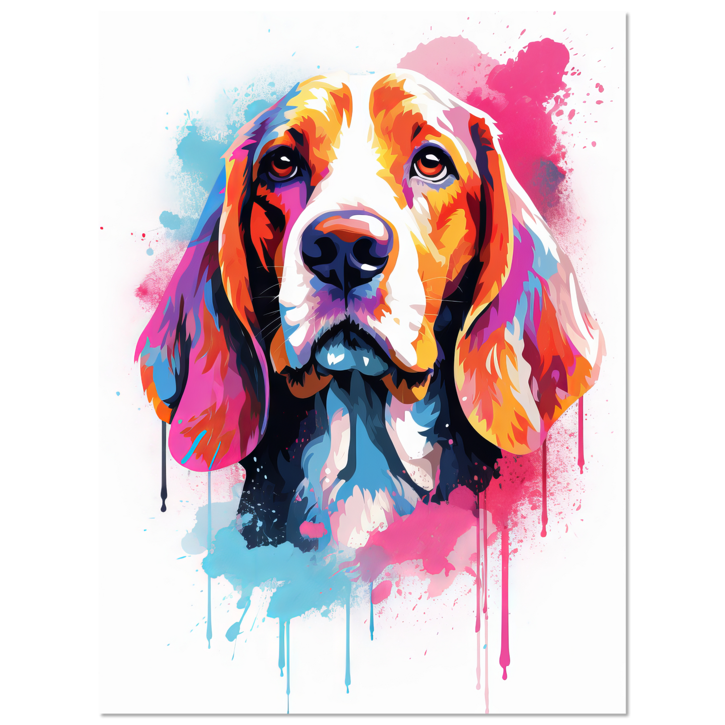 Hund Beagle Pop-Art (DOG116)