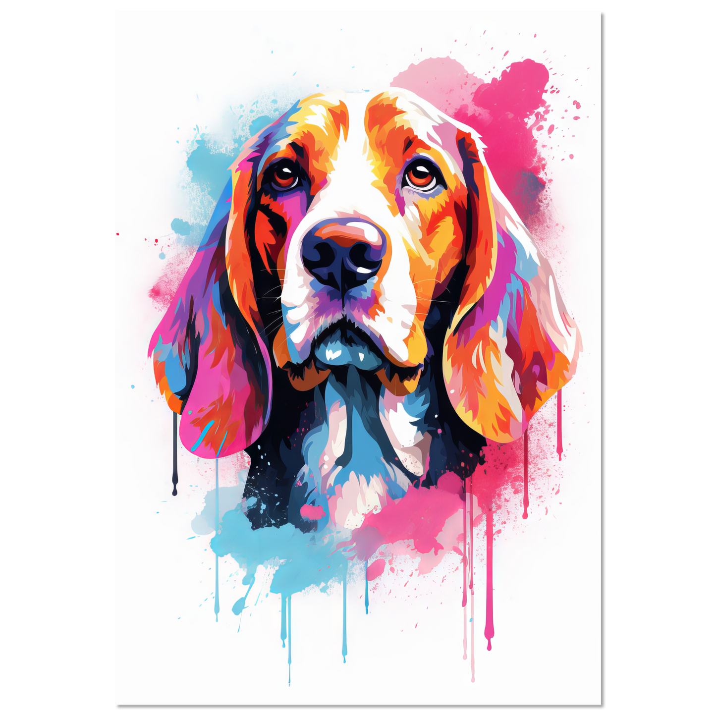 Hund Beagle Pop-Art (DOG116)