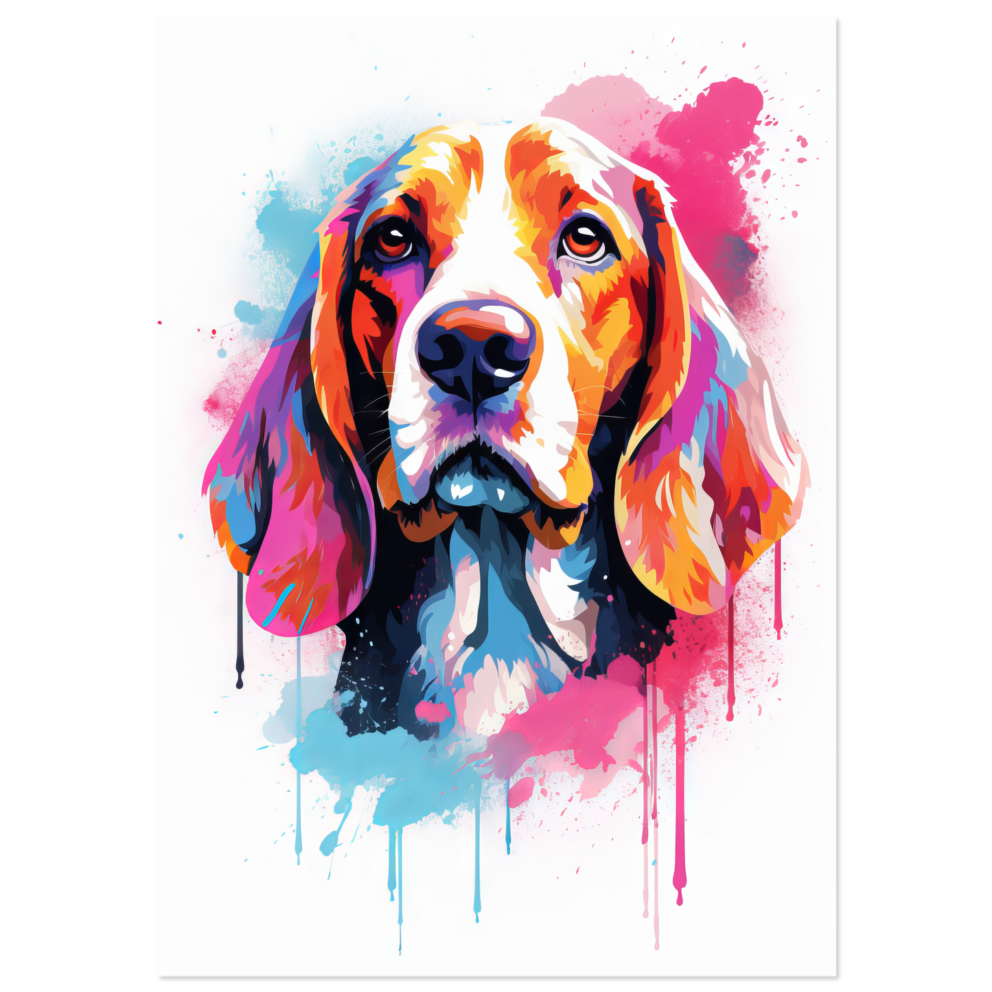 Hund Beagle Pop-Art (DOG116)