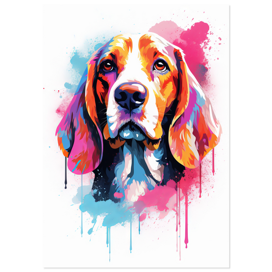 Hund Beagle Pop-Art (DOG116)