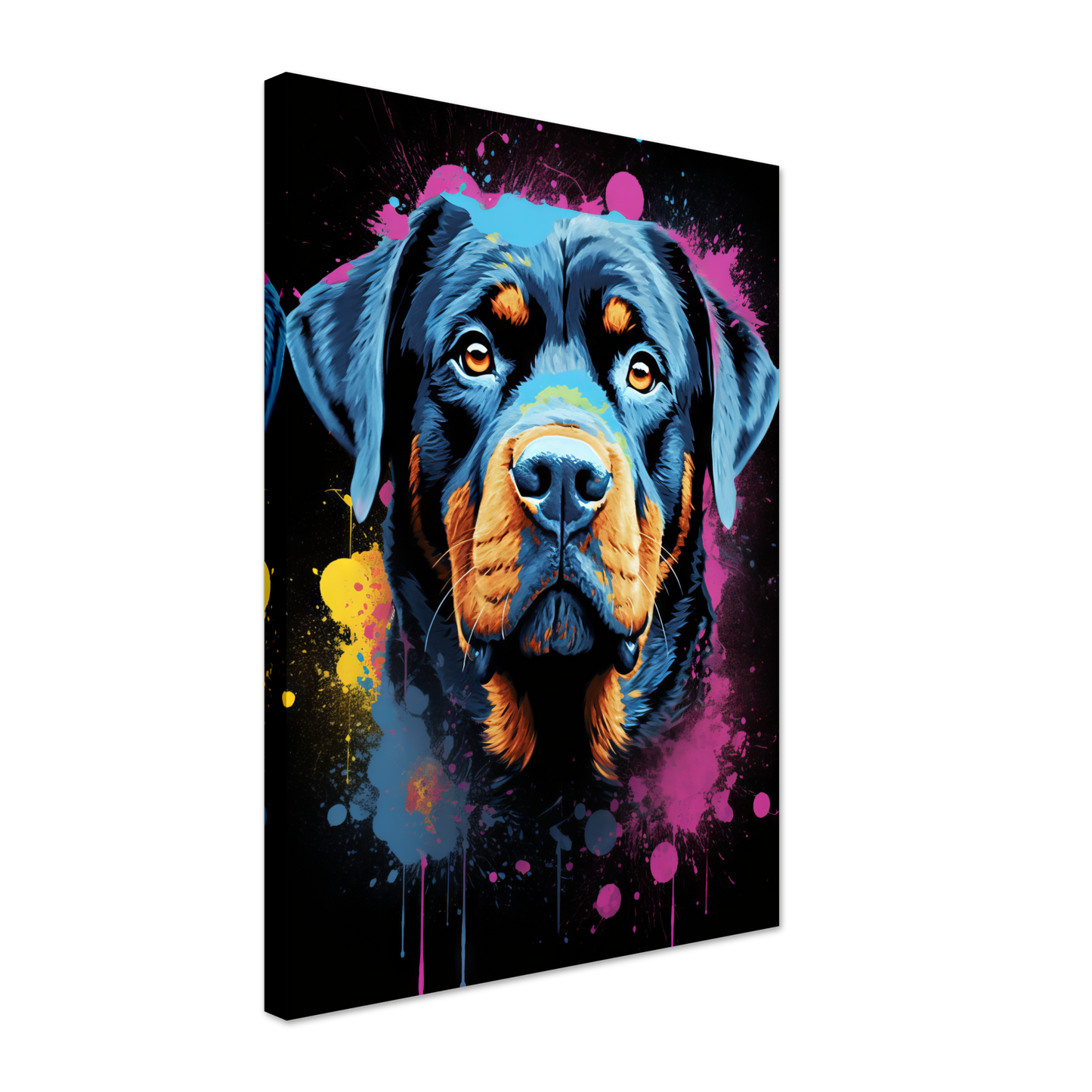 Dog Rottweiler Pop Art (DOG117)