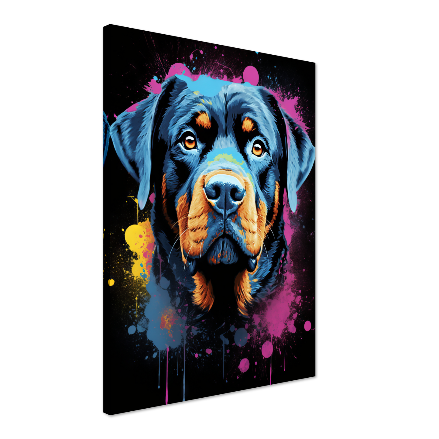 Dog Rottweiler Pop Art (DOG117)