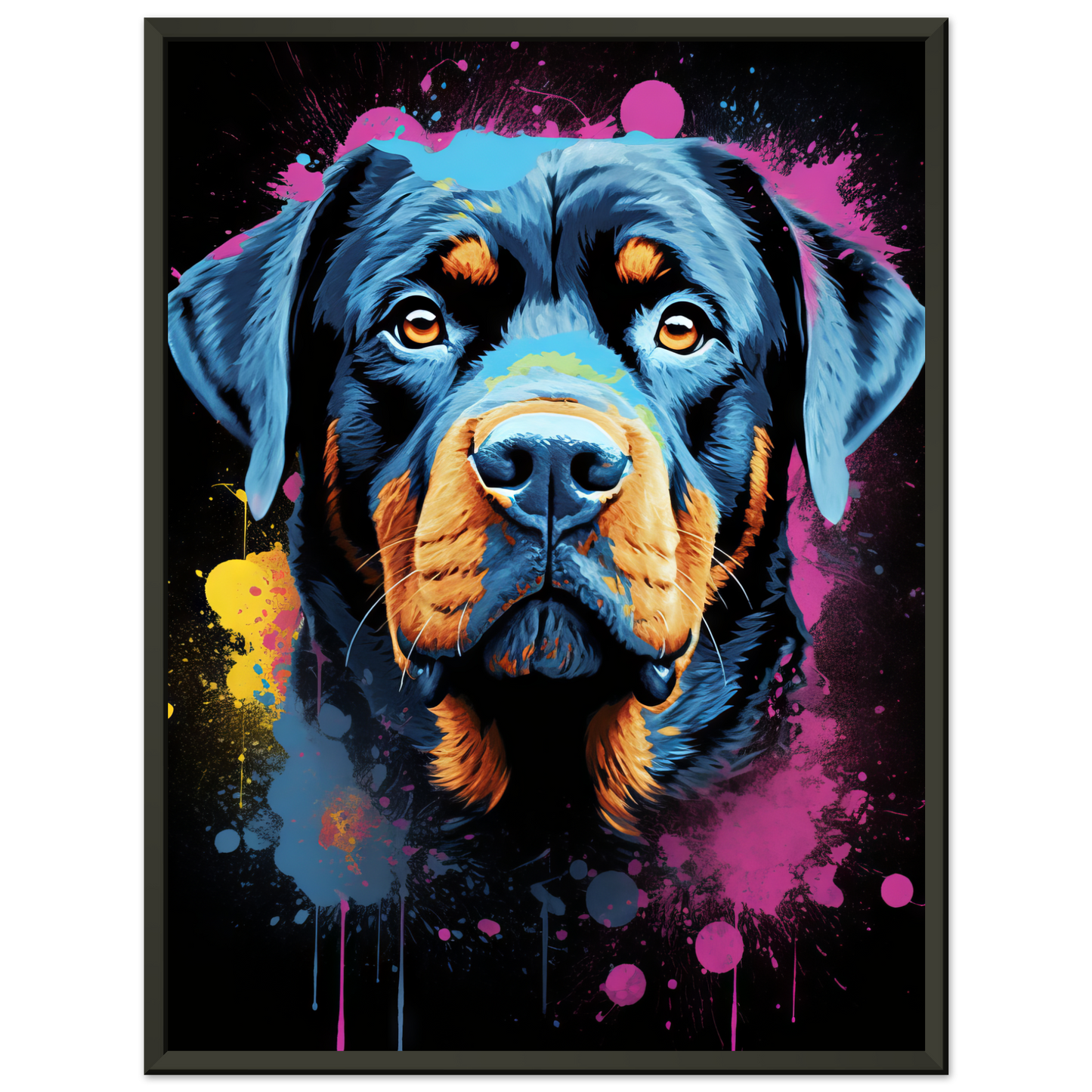 Dog Rottweiler Pop Art (DOG117)