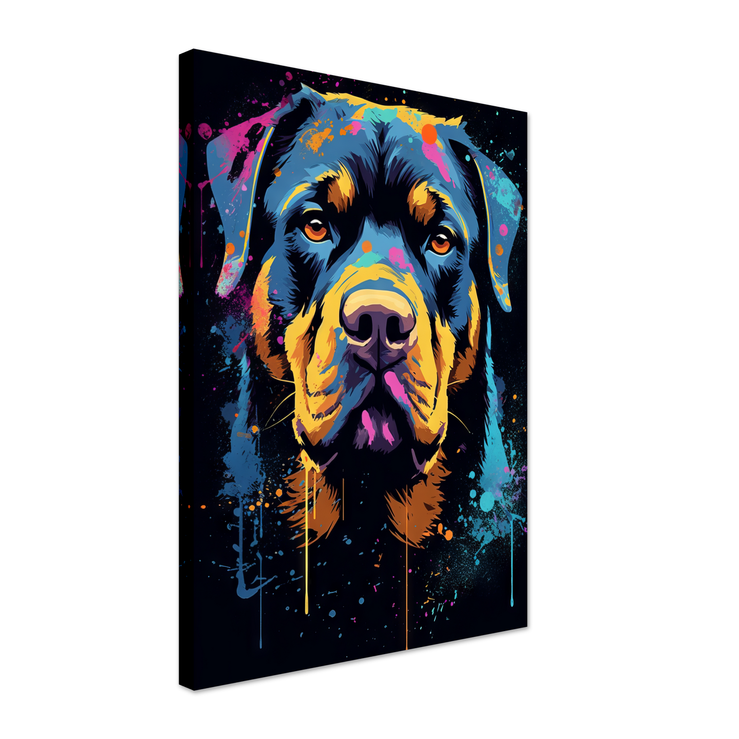 Dog Rottweiler Pop Art (DOG118)