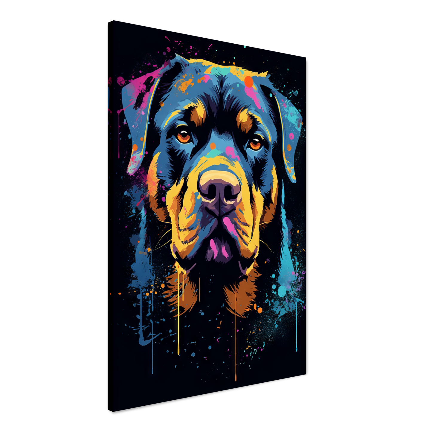 Dog Rottweiler Pop Art (DOG118)