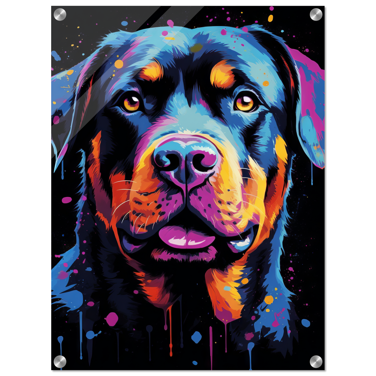 Dog Rottweiler Pop Art (DOG119)