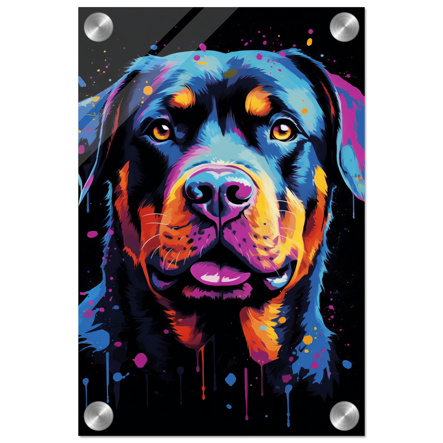 Dog Rottweiler Pop Art (DOG119)