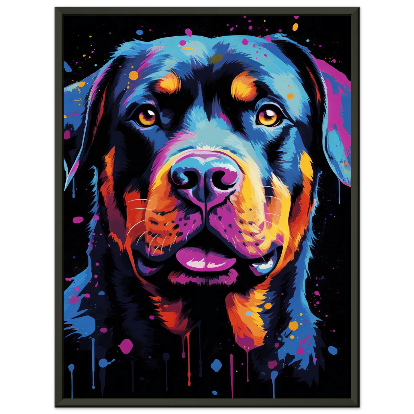 Dog Rottweiler Pop Art (DOG119)