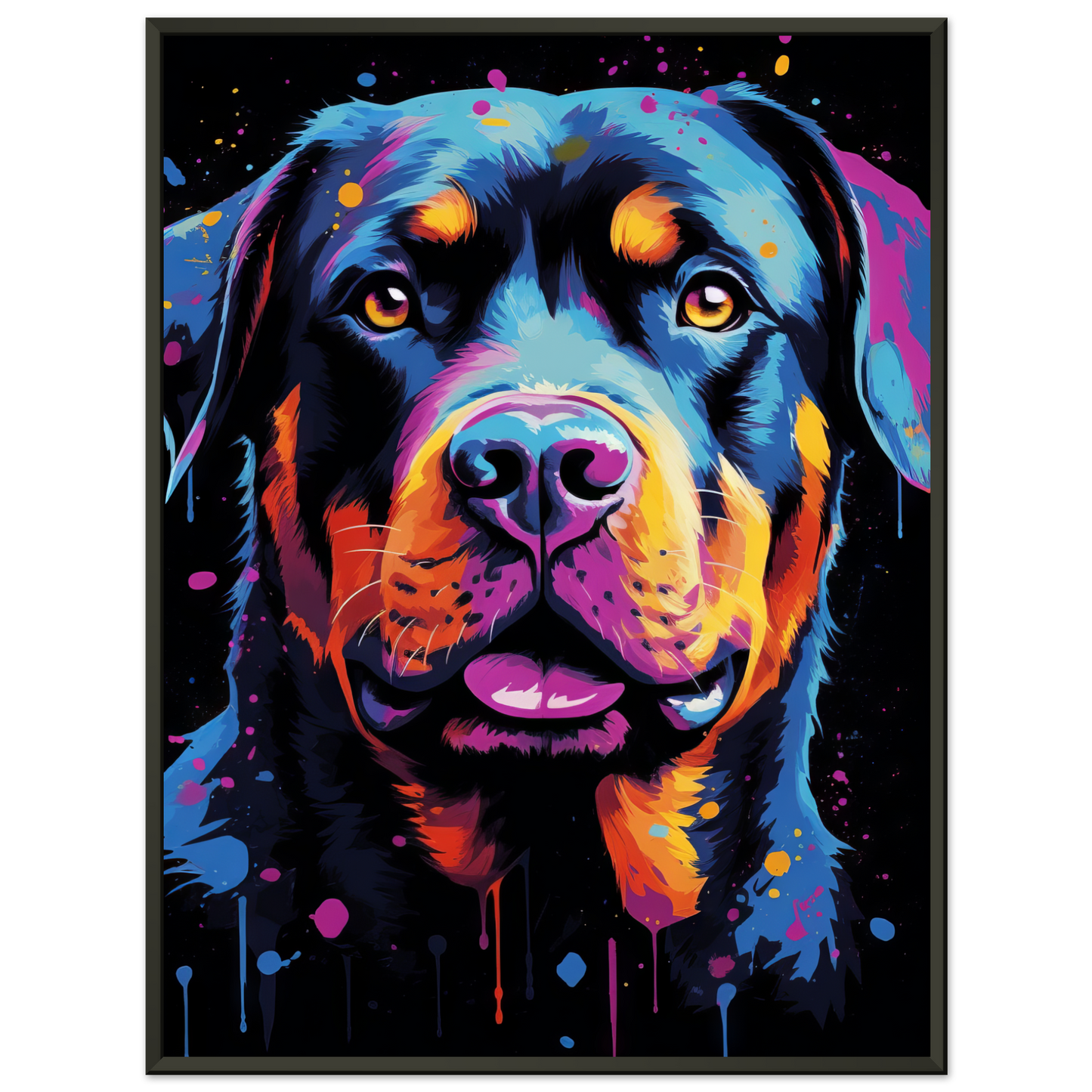 Dog Rottweiler Pop Art (DOG119)