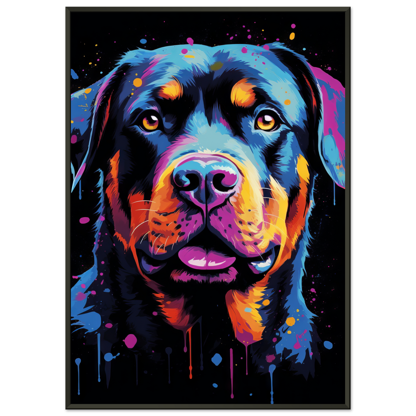 Dog Rottweiler Pop Art (DOG119)