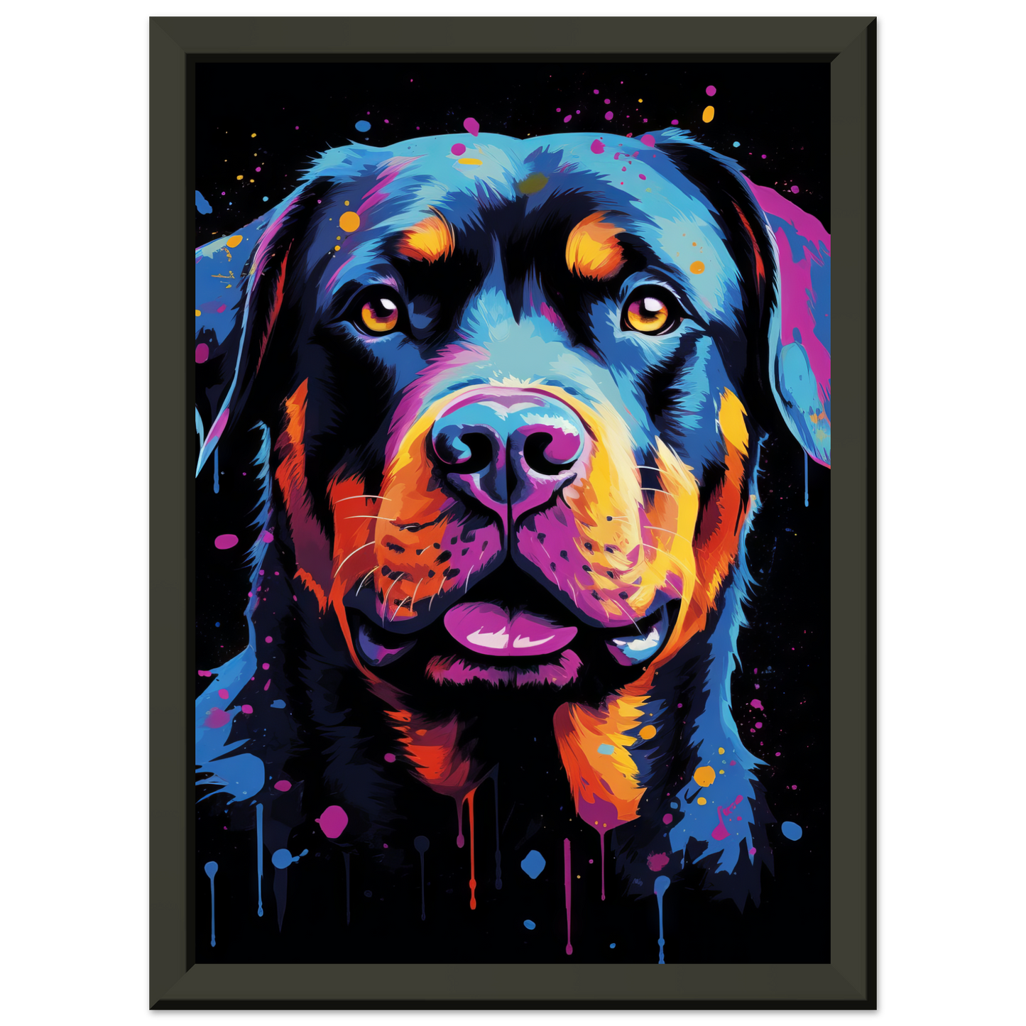Dog Rottweiler Pop Art (DOG119)