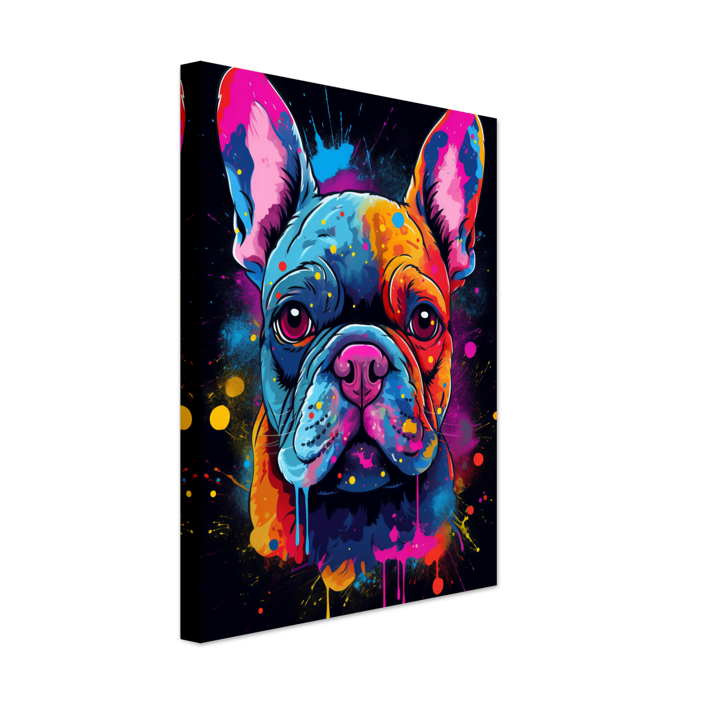 Hund Französische Bulldogge Pop-Art (DOG11)