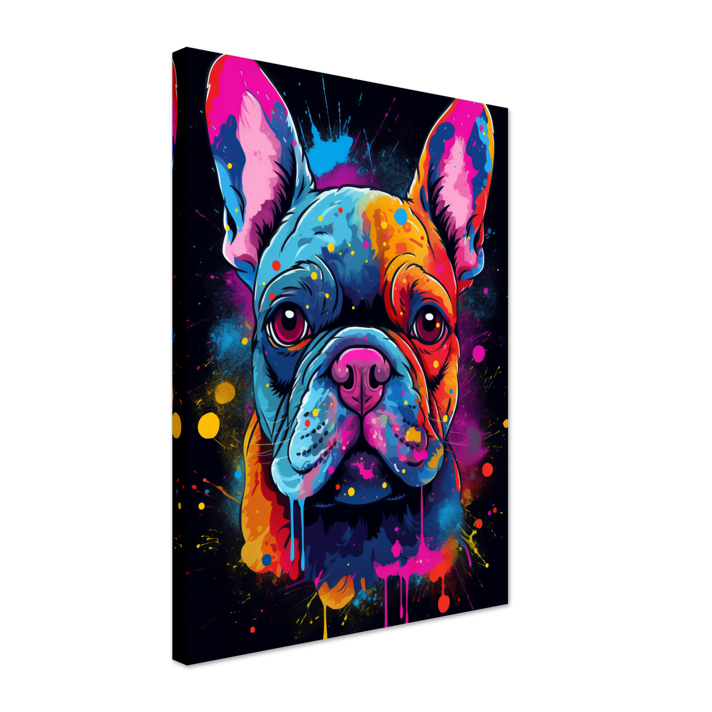 Hund Französische Bulldogge Pop-Art (DOG11)