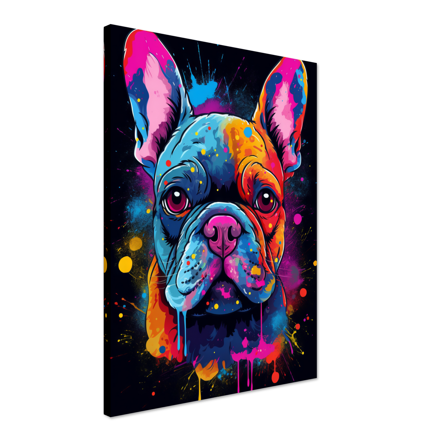 Hund Französische Bulldogge Pop-Art (DOG11)