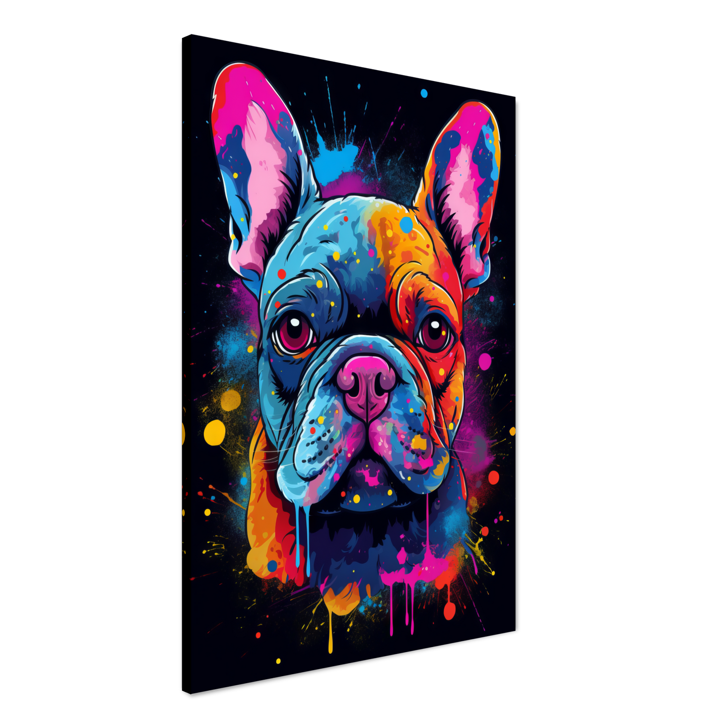 Hund Französische Bulldogge Pop-Art (DOG11)