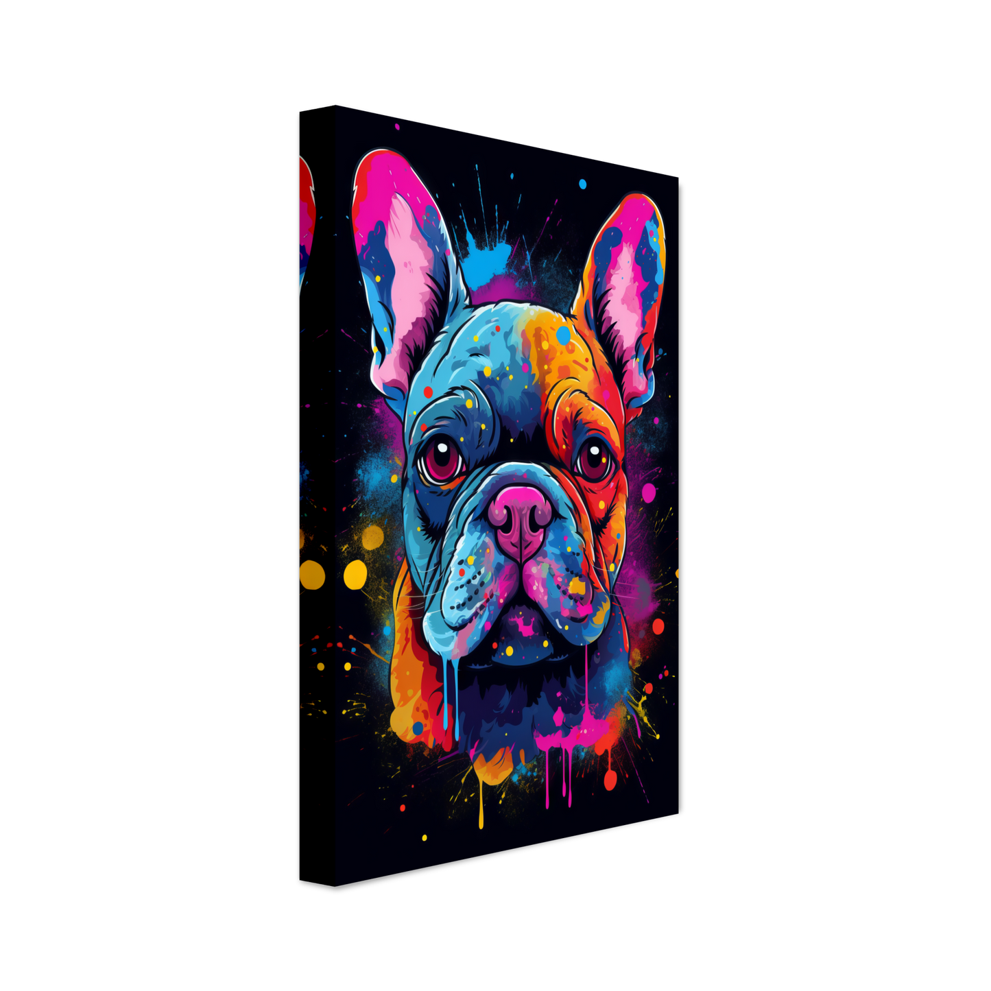 Hund Französische Bulldogge Pop-Art (DOG11)
