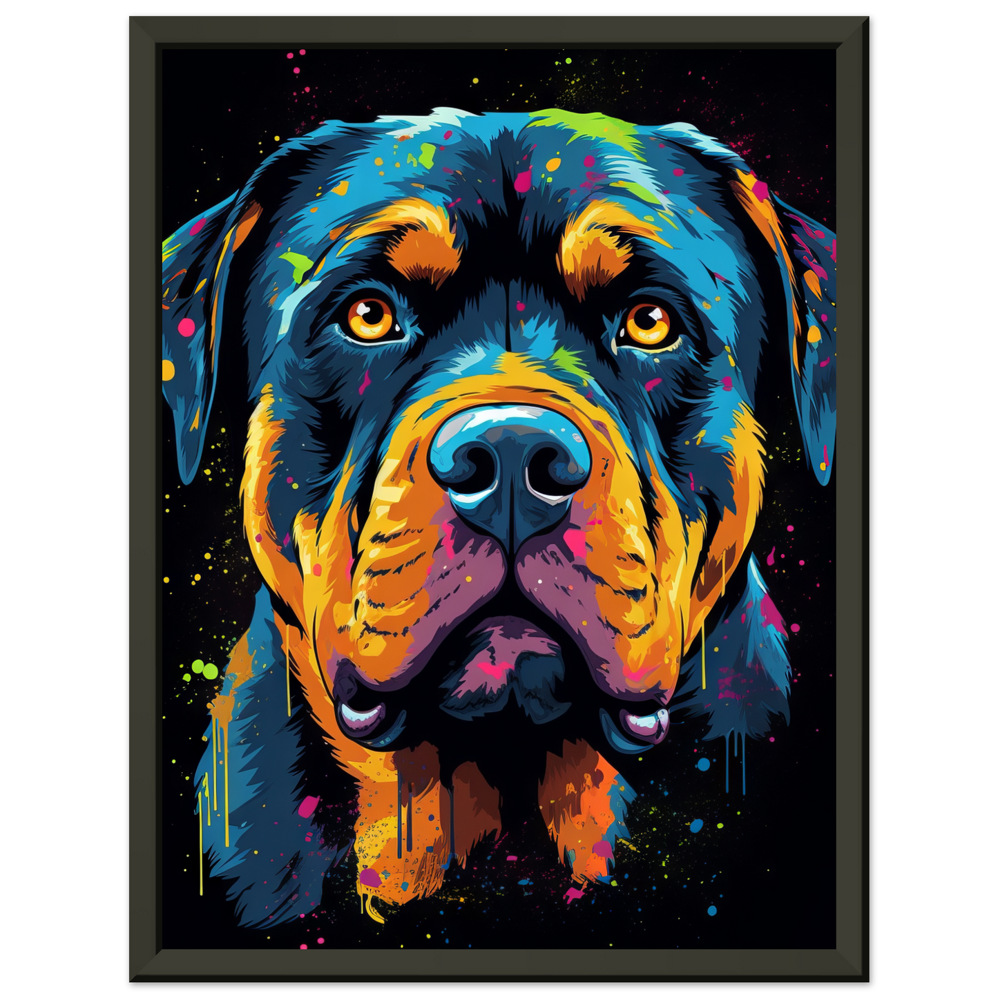 Dog Rottweiler Pop Art (DOG120)
