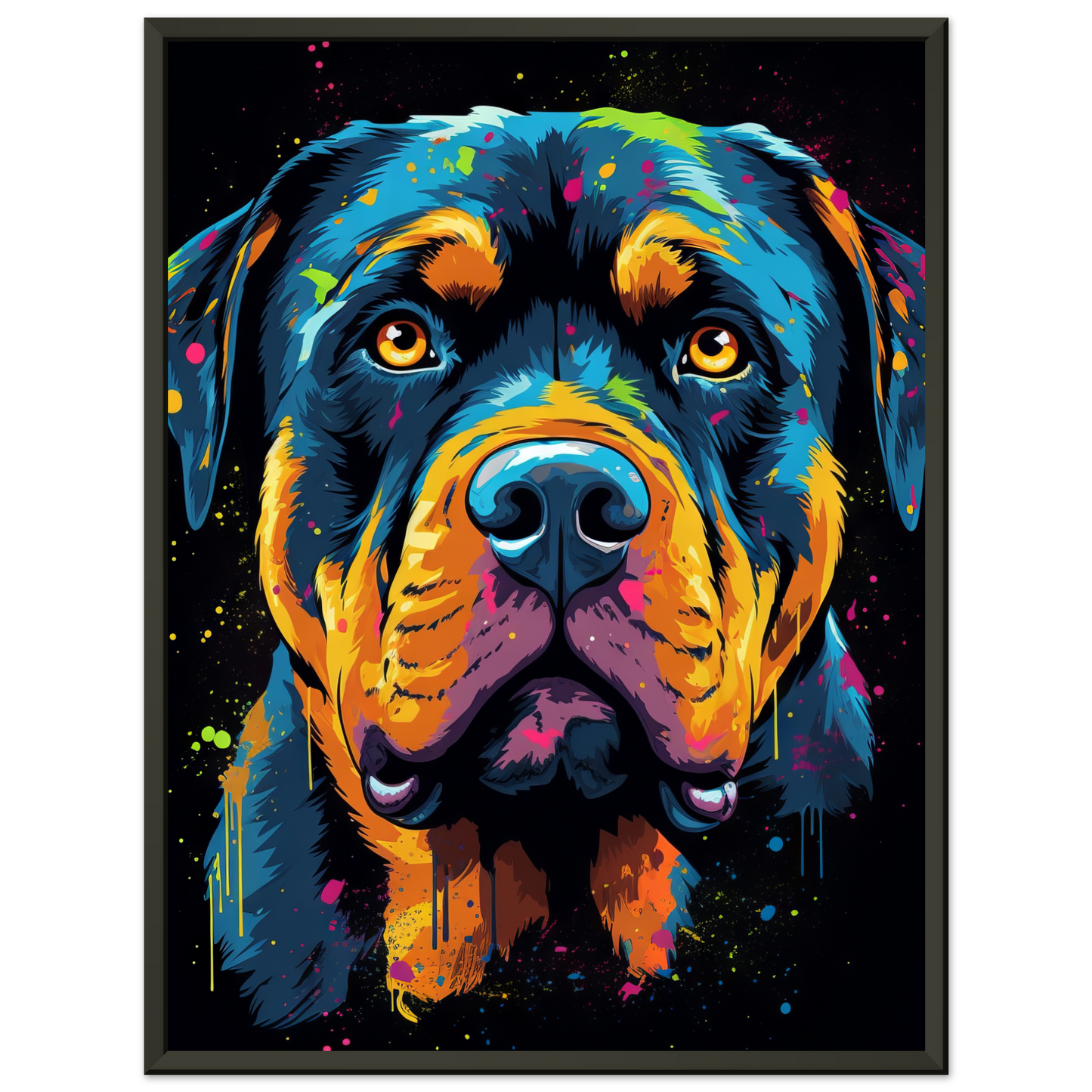 Dog Rottweiler Pop Art (DOG120)