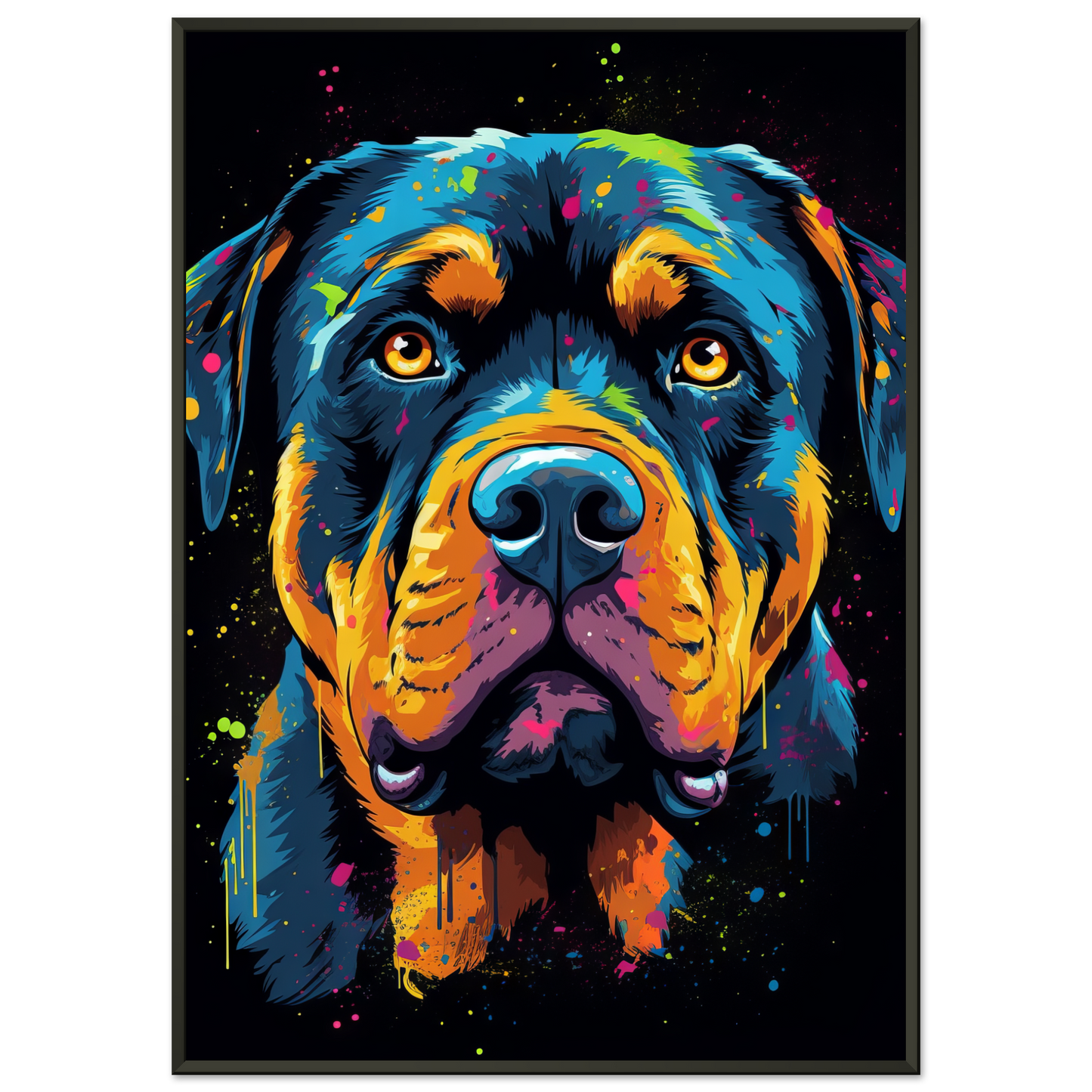 Dog Rottweiler Pop Art (DOG120)