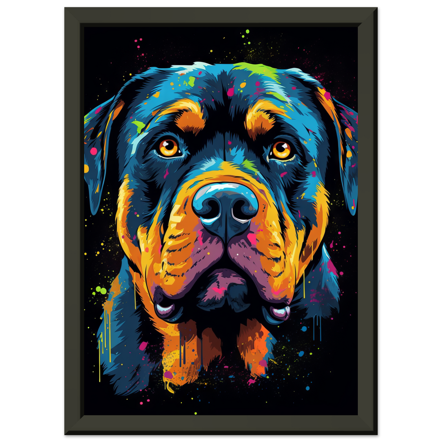 Dog Rottweiler Pop Art (DOG120)