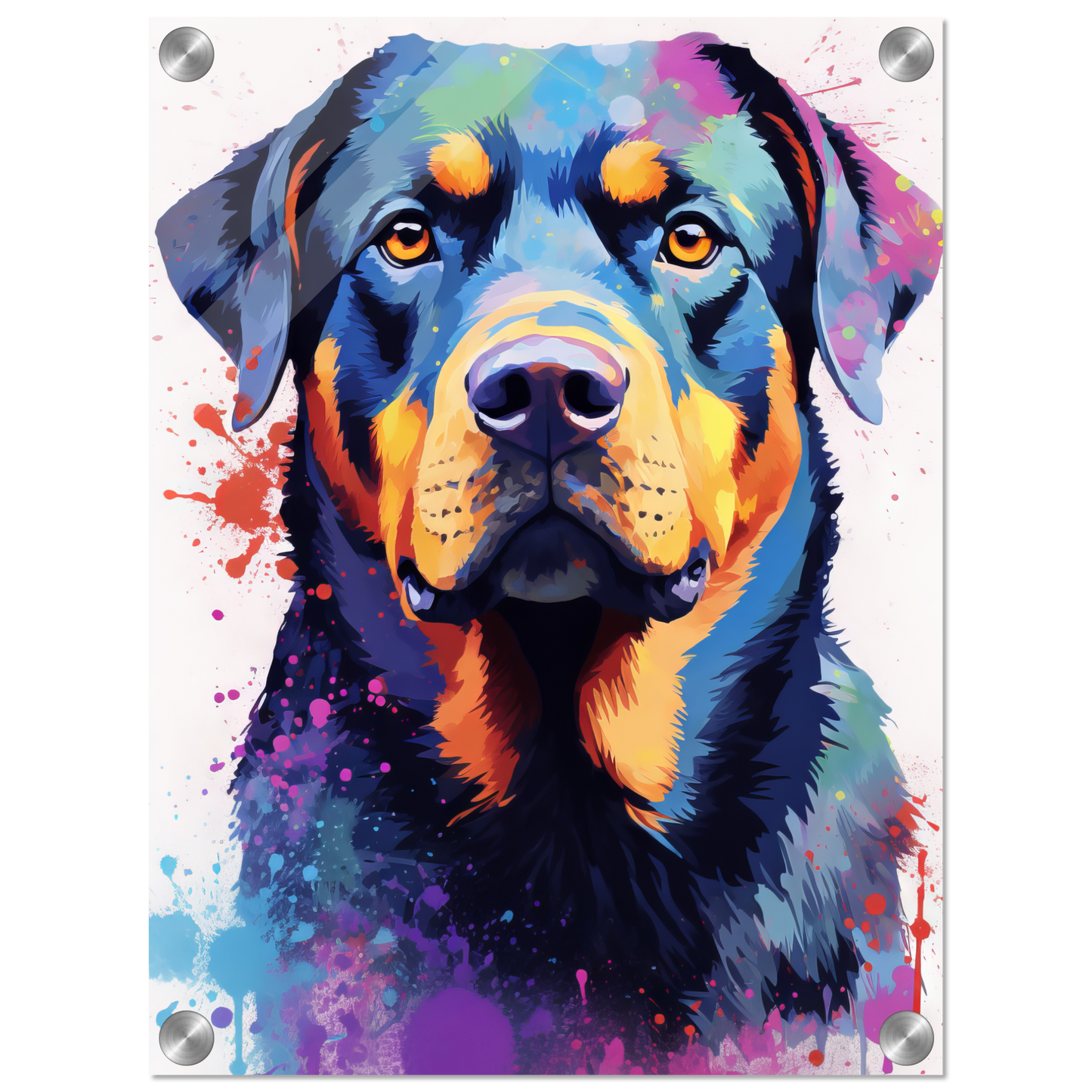 Hund Rottweiler Pop-Art (DOG121)