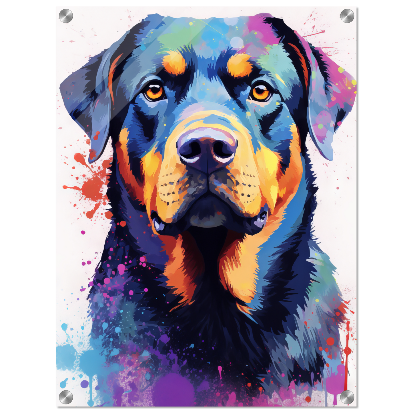 Hund Rottweiler Pop-Art (DOG121)