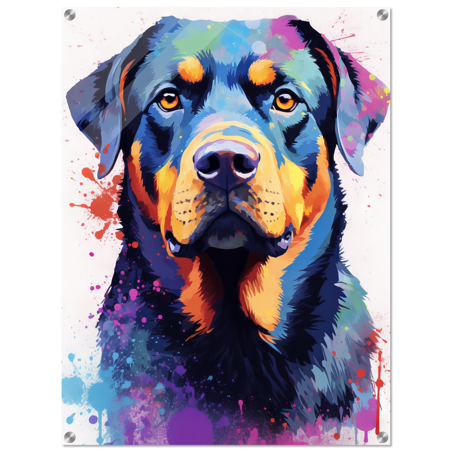 Hund Rottweiler Pop-Art (DOG121)