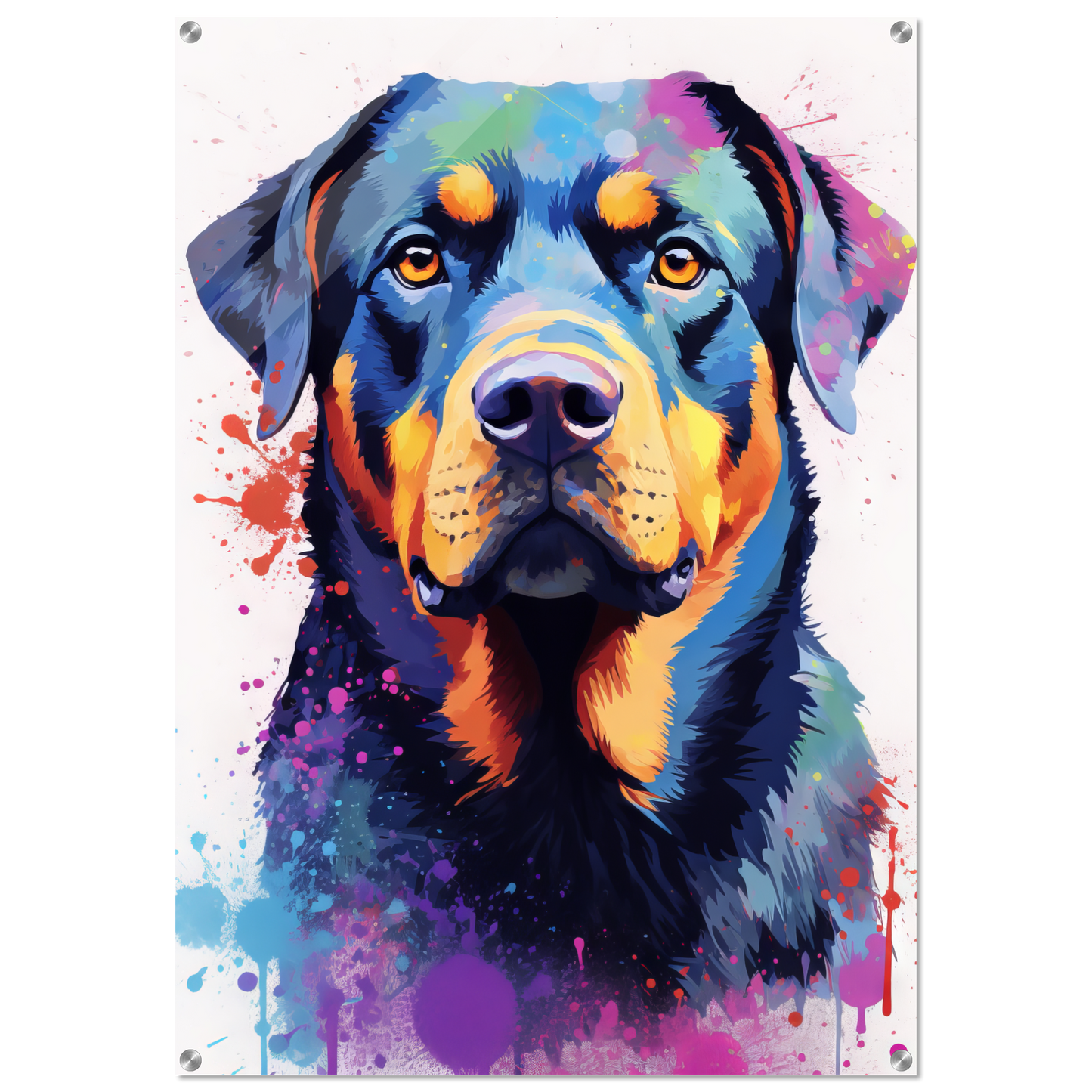Hund Rottweiler Pop-Art (DOG121)