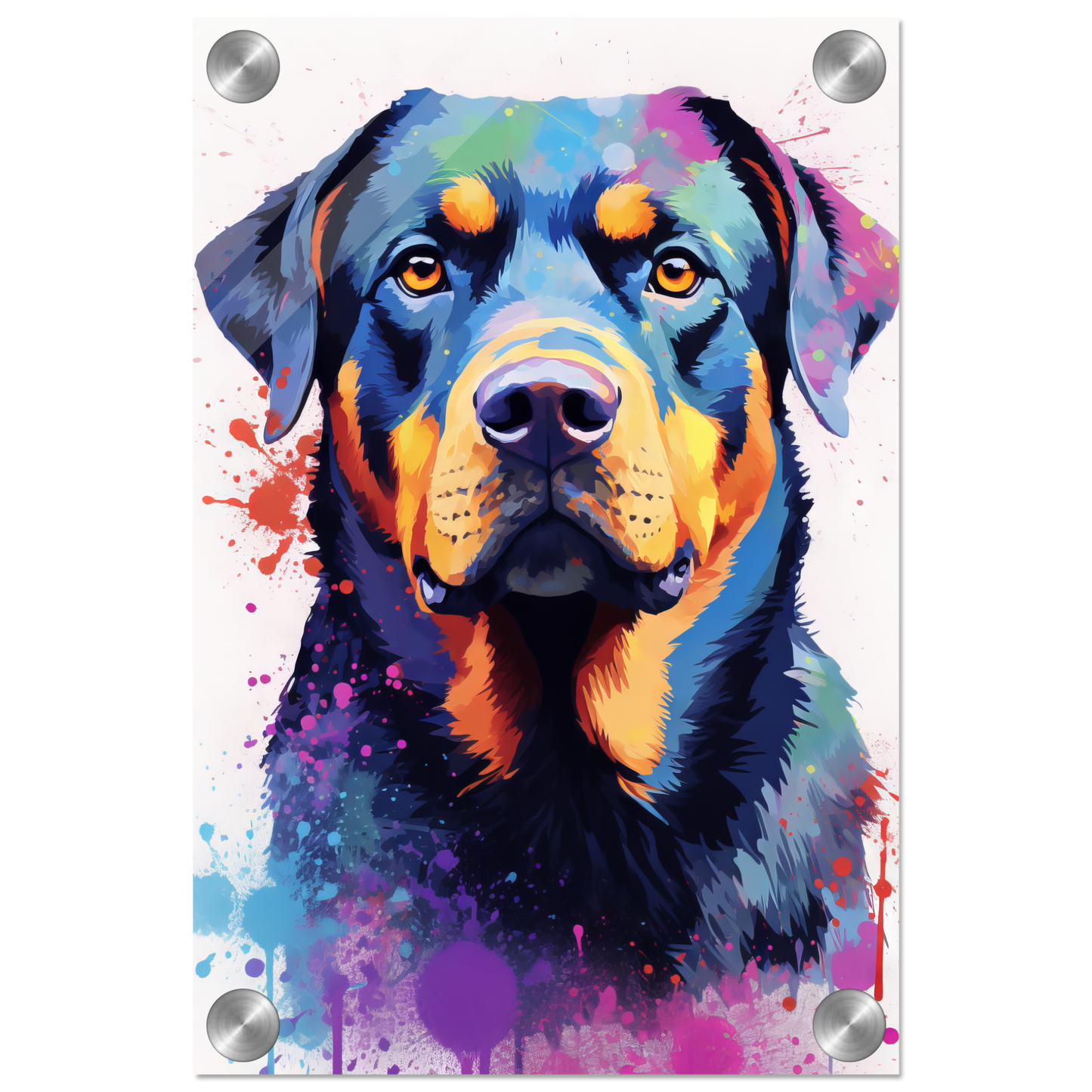 Hund Rottweiler Pop-Art (DOG121)