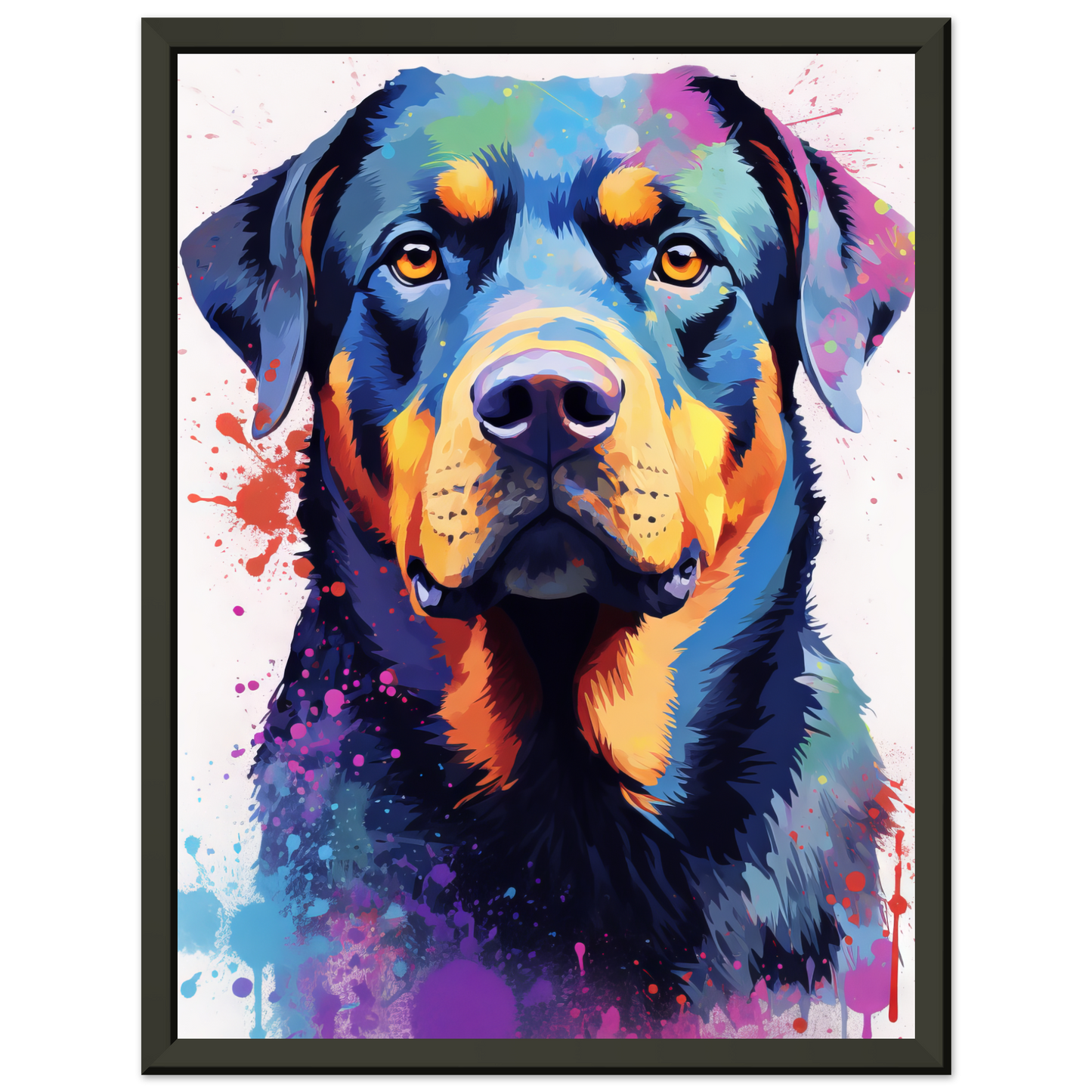 Hund Rottweiler Pop-Art (DOG121)