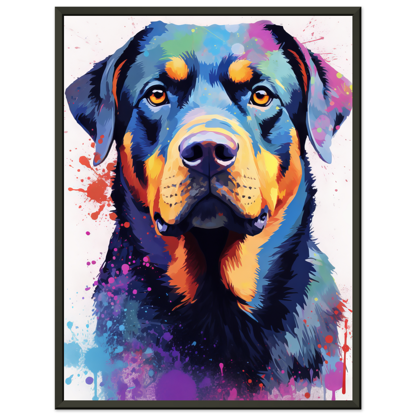 Hund Rottweiler Pop-Art (DOG121)