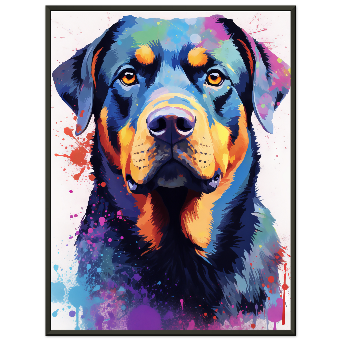 Hund Rottweiler Pop-Art (DOG121)