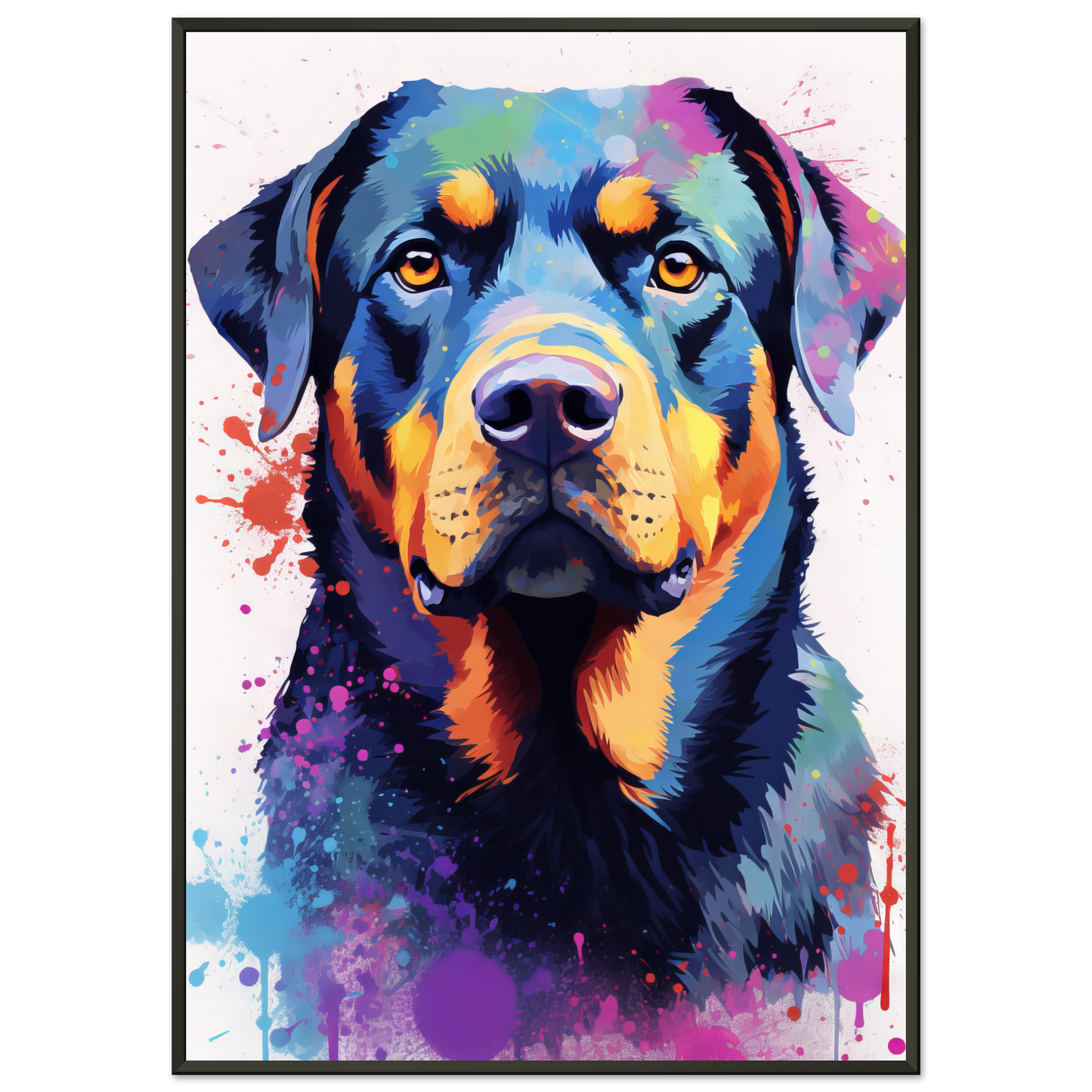 Hund Rottweiler Pop-Art (DOG121)