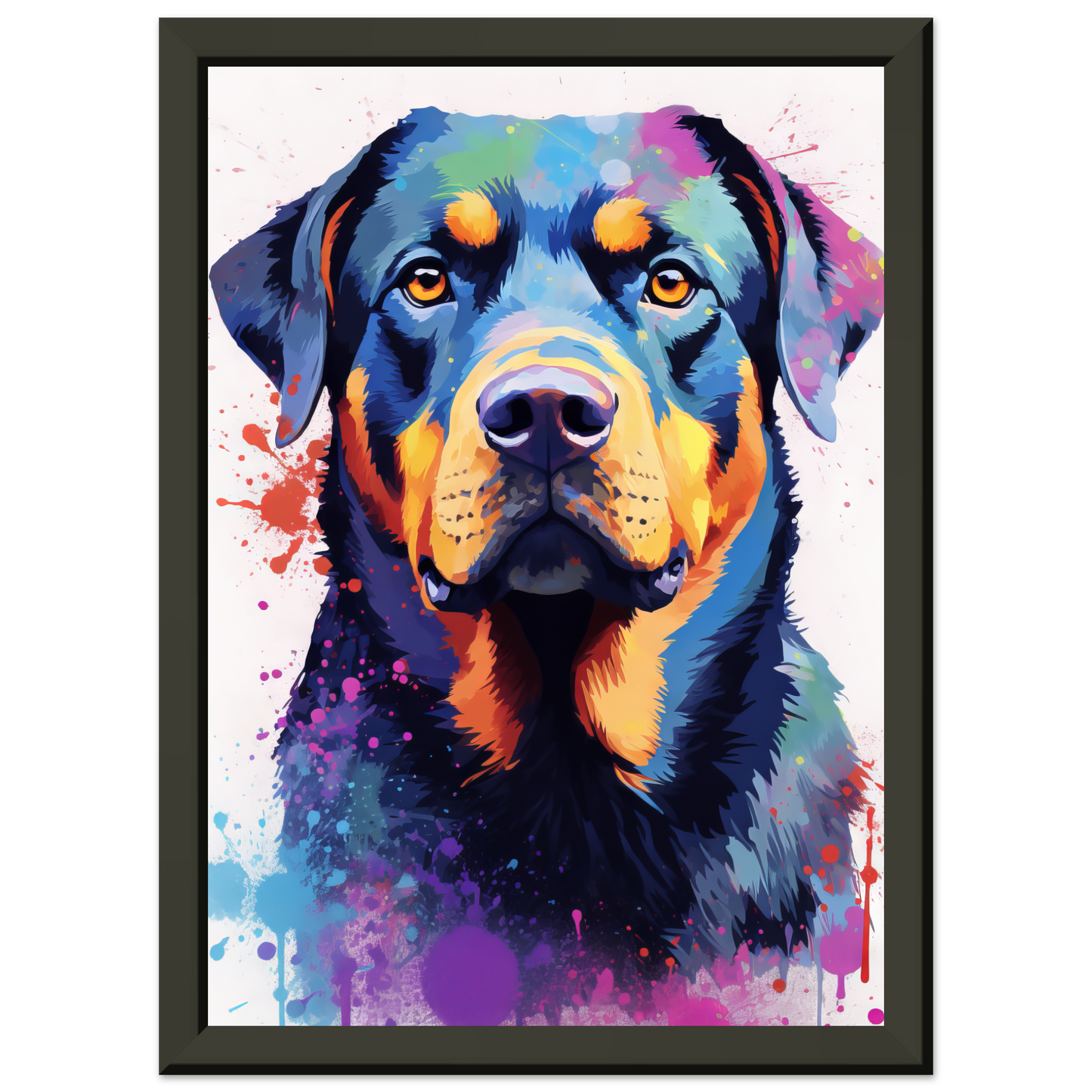 Hund Rottweiler Pop-Art (DOG121)